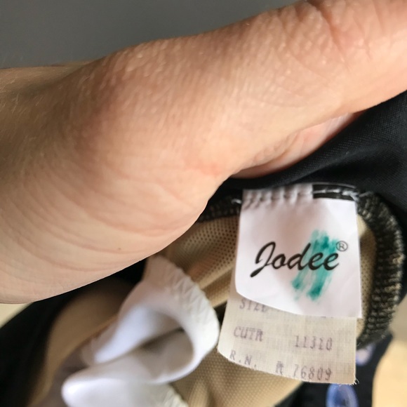 💕SALE NWT Jadee Black skirted one piece - Picture 7 of 7